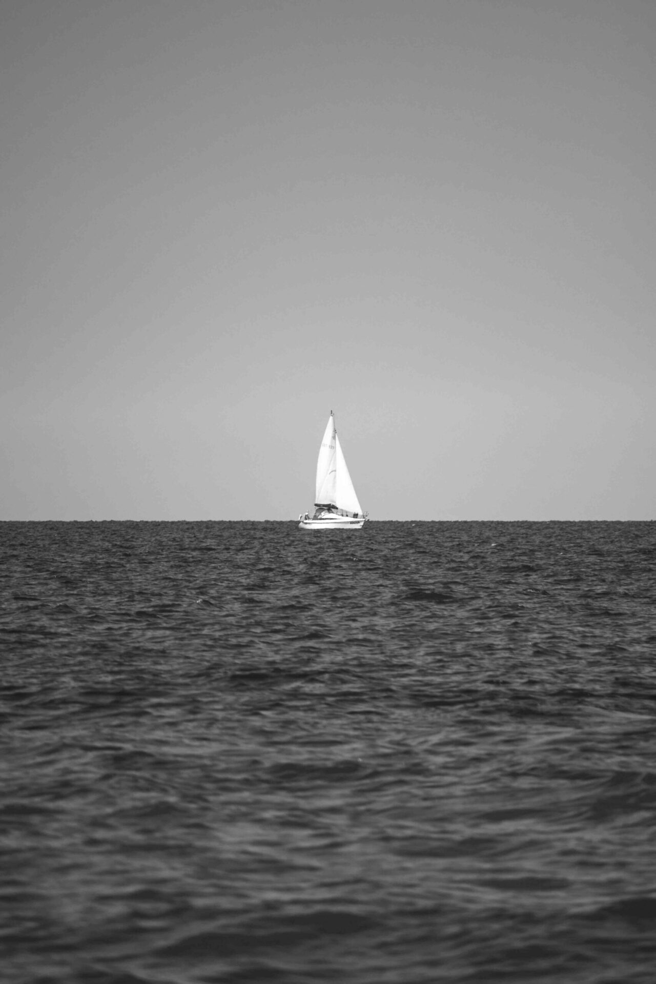 Yacht on a mediterranean sea