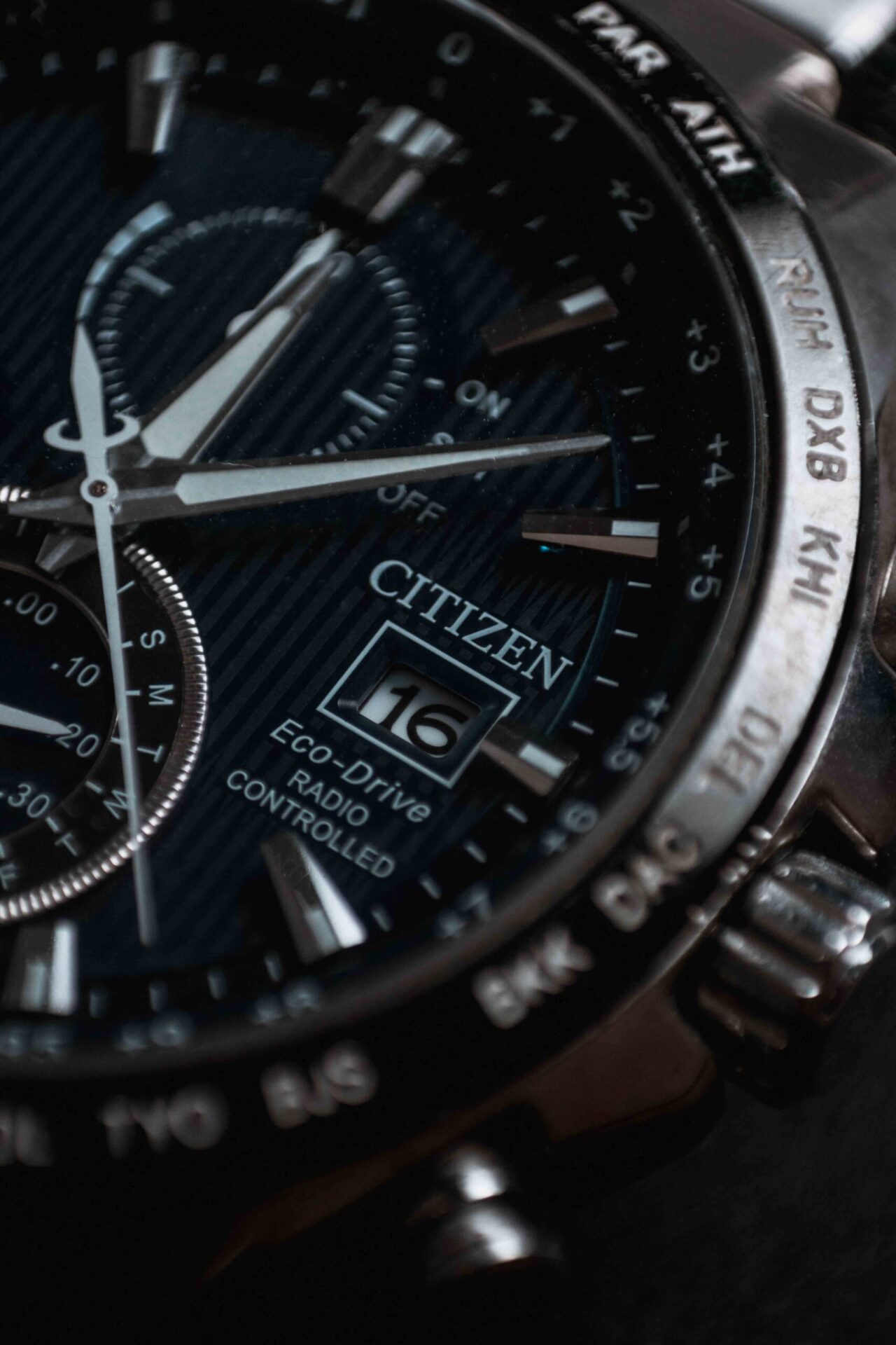 Elegant hand watch in a professional studio photoshoot