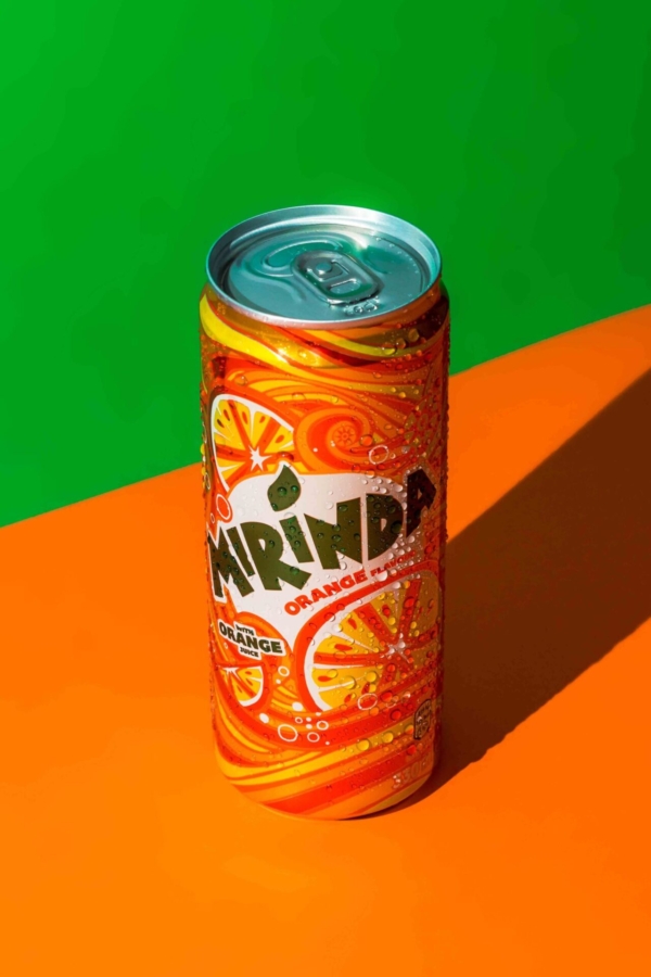 Beverage can in a professional studio photoshoot