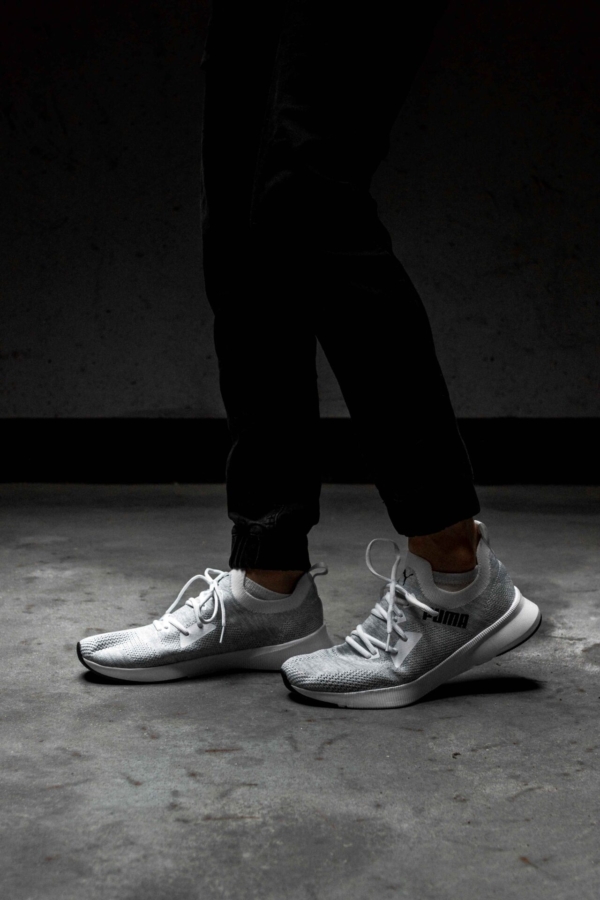 White shoes in modern, urban, street photography vibe