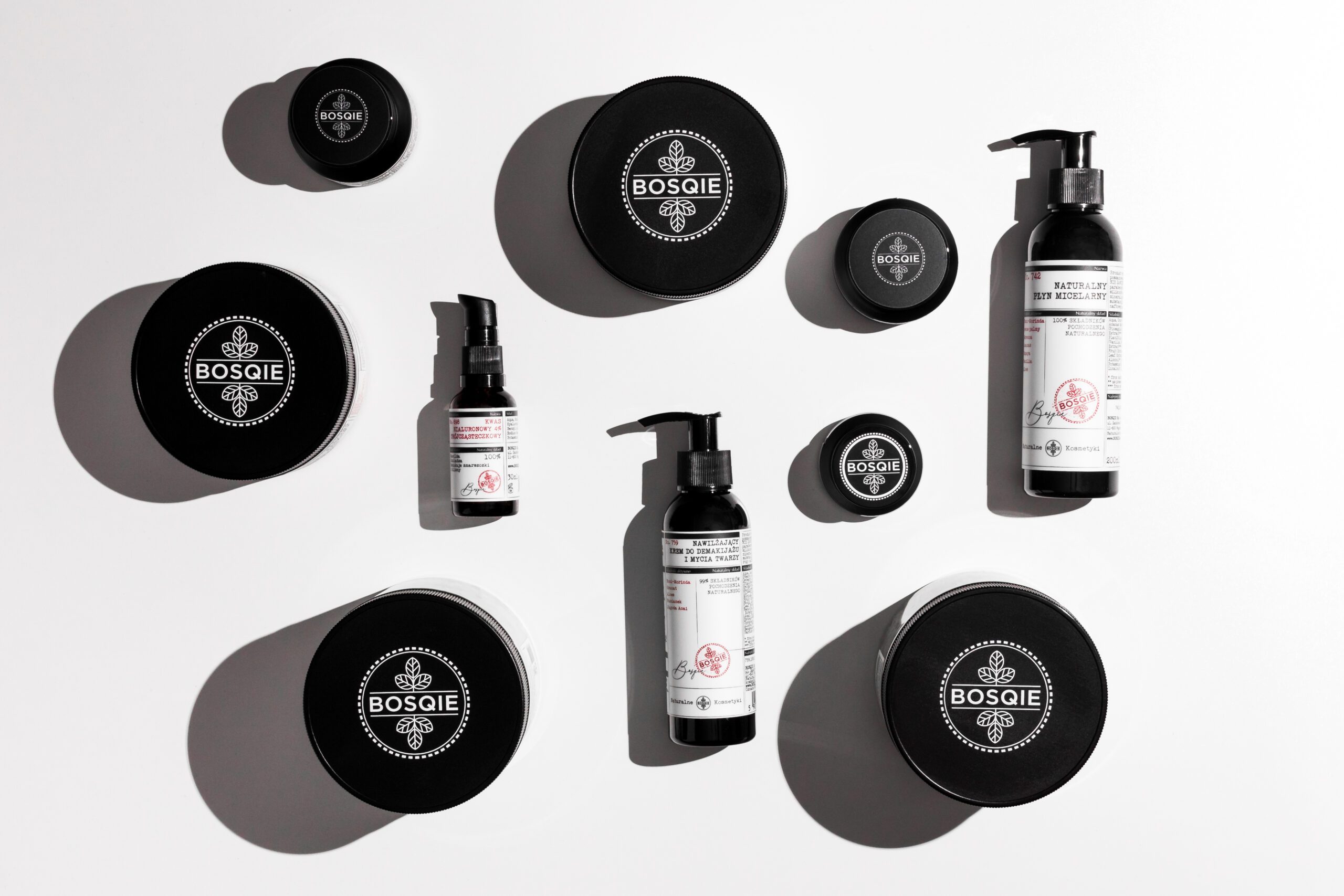 Professional product photography of Bosqie cosmetics