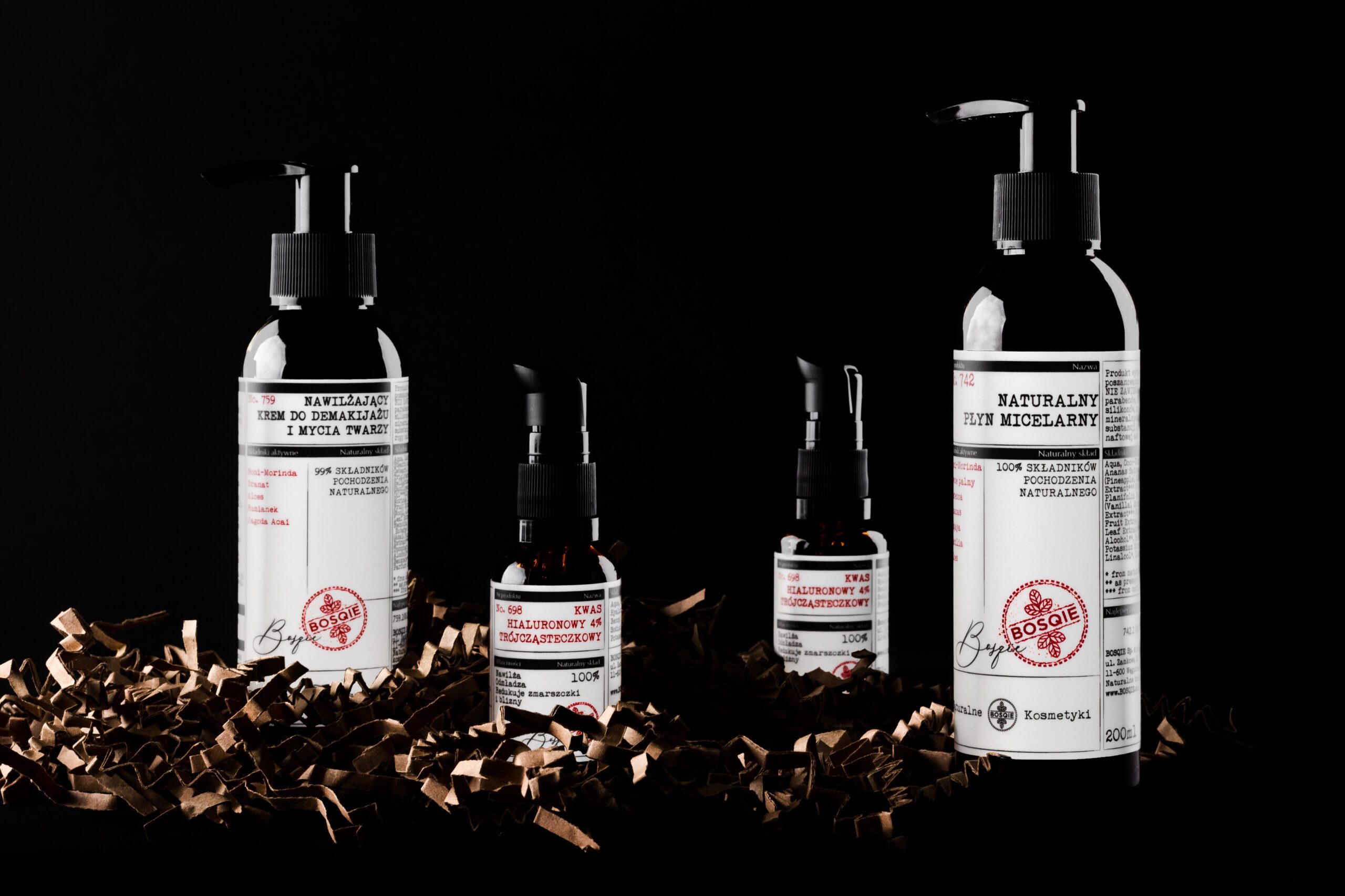 Professional product photography of Bosqie cosmetics