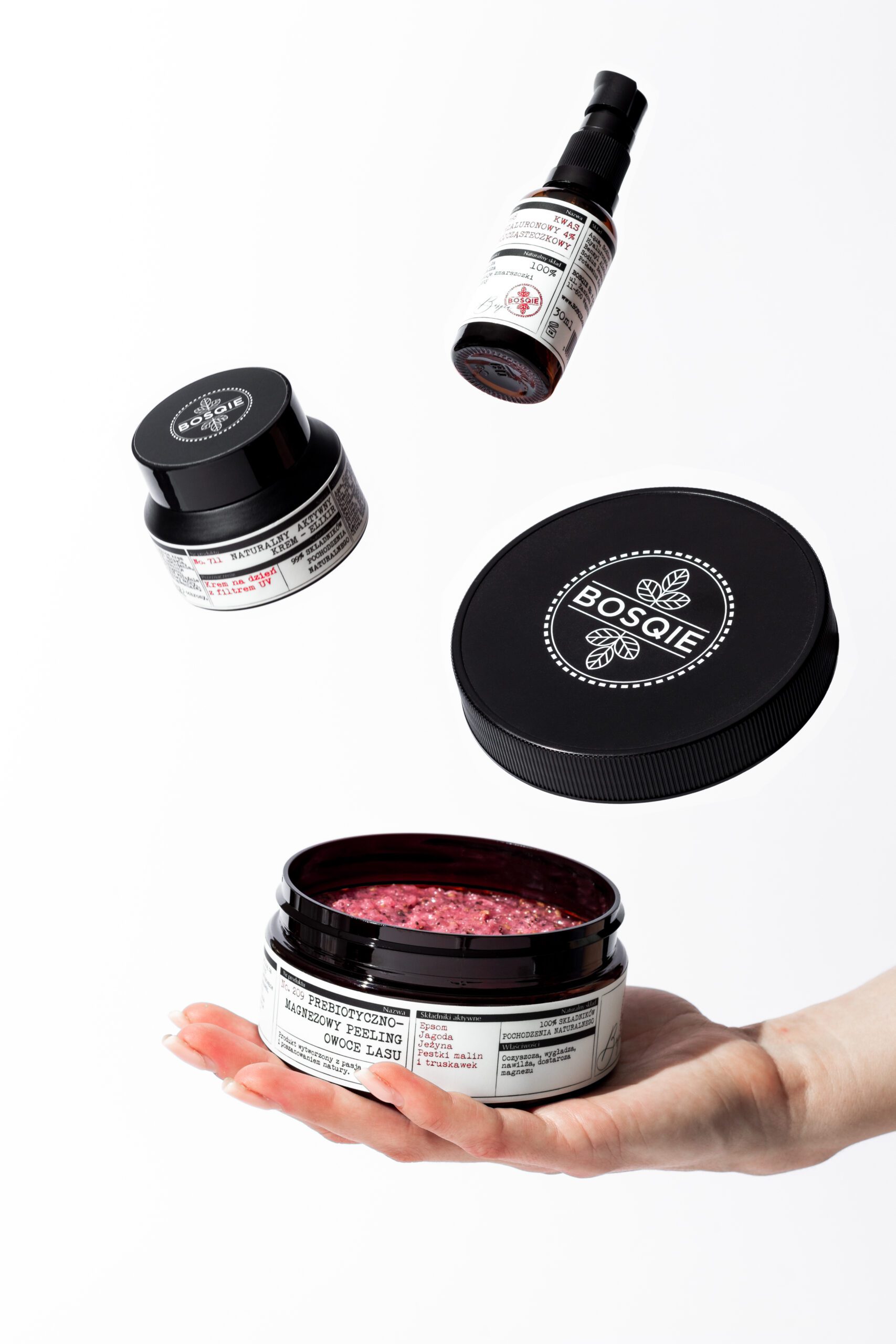 Professional product photography of Bosqie cosmetics