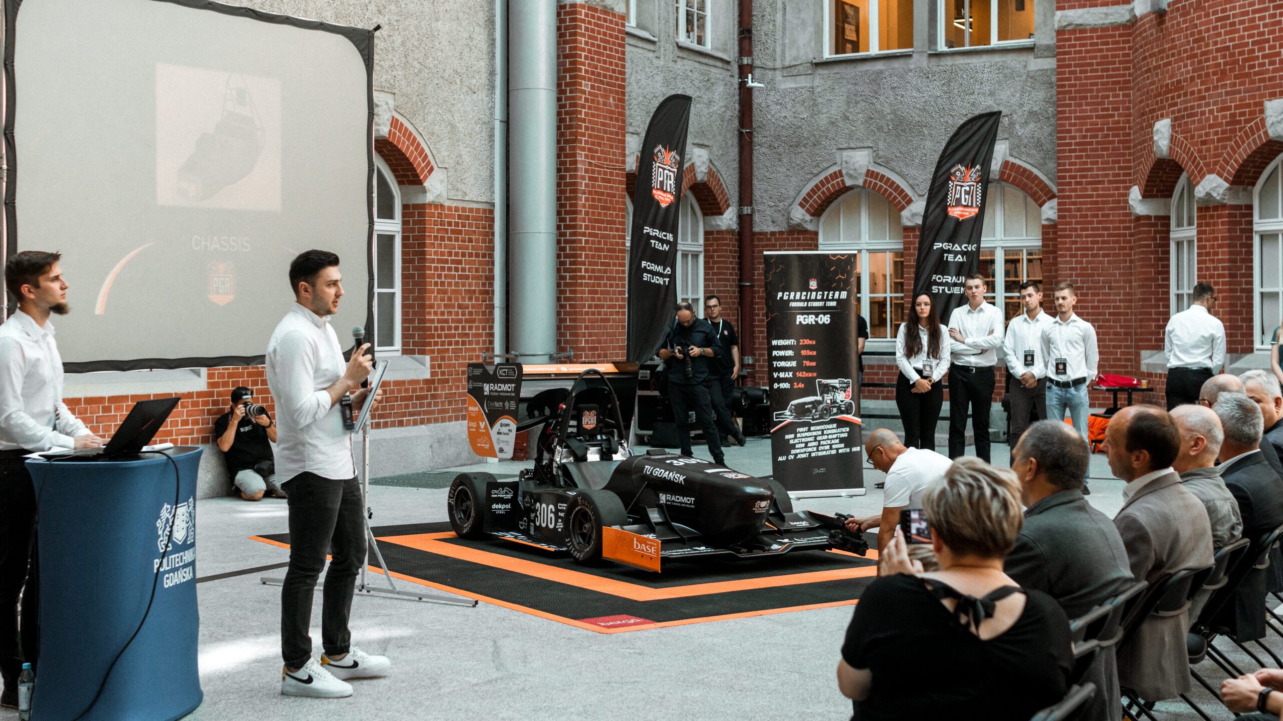 PGR Formula student racing car