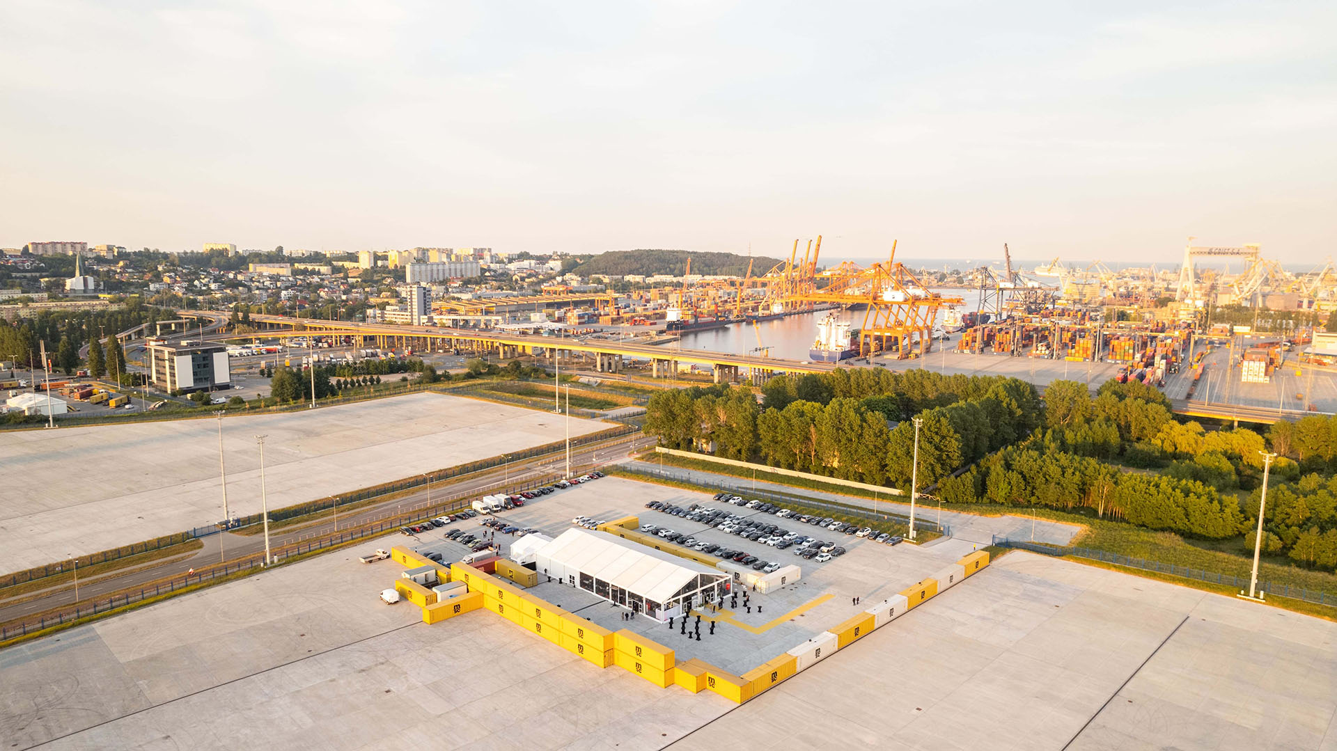 Drone photography on MSC Poland party