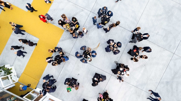 Drone photography on MSC Poland party