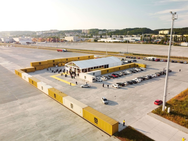 Drone photography on MSC Poland party