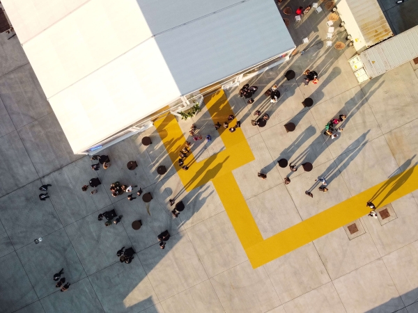 Drone photography on MSC Poland party