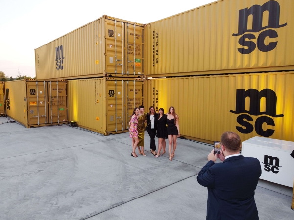 Drone photography on MSC Poland party